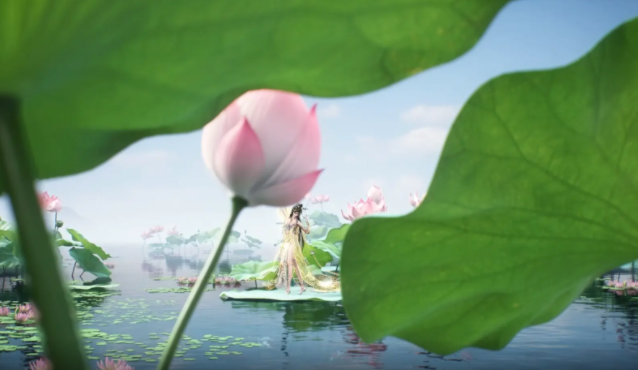 <b>触发彩色圣莲的收成前往莲梦花池消耗神华莲叶进行探险</b>